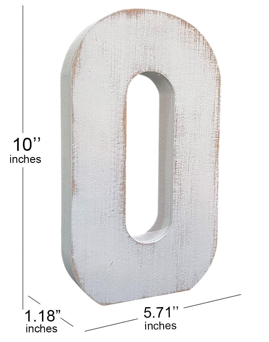 ABELOTS free-standing O letter for desks or shelves