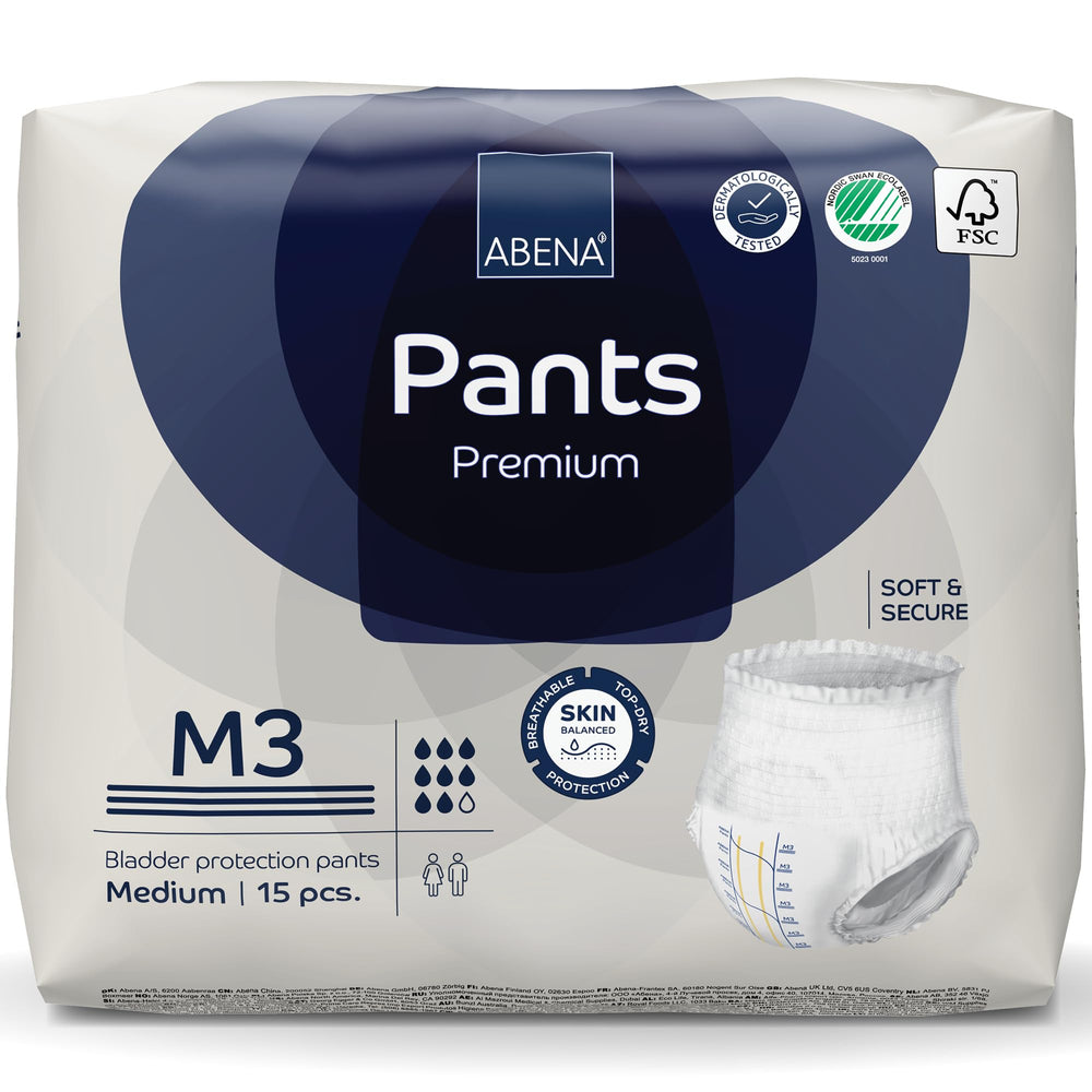 Abena Pants premium underwear M3 on hips 31-43 for secure fit