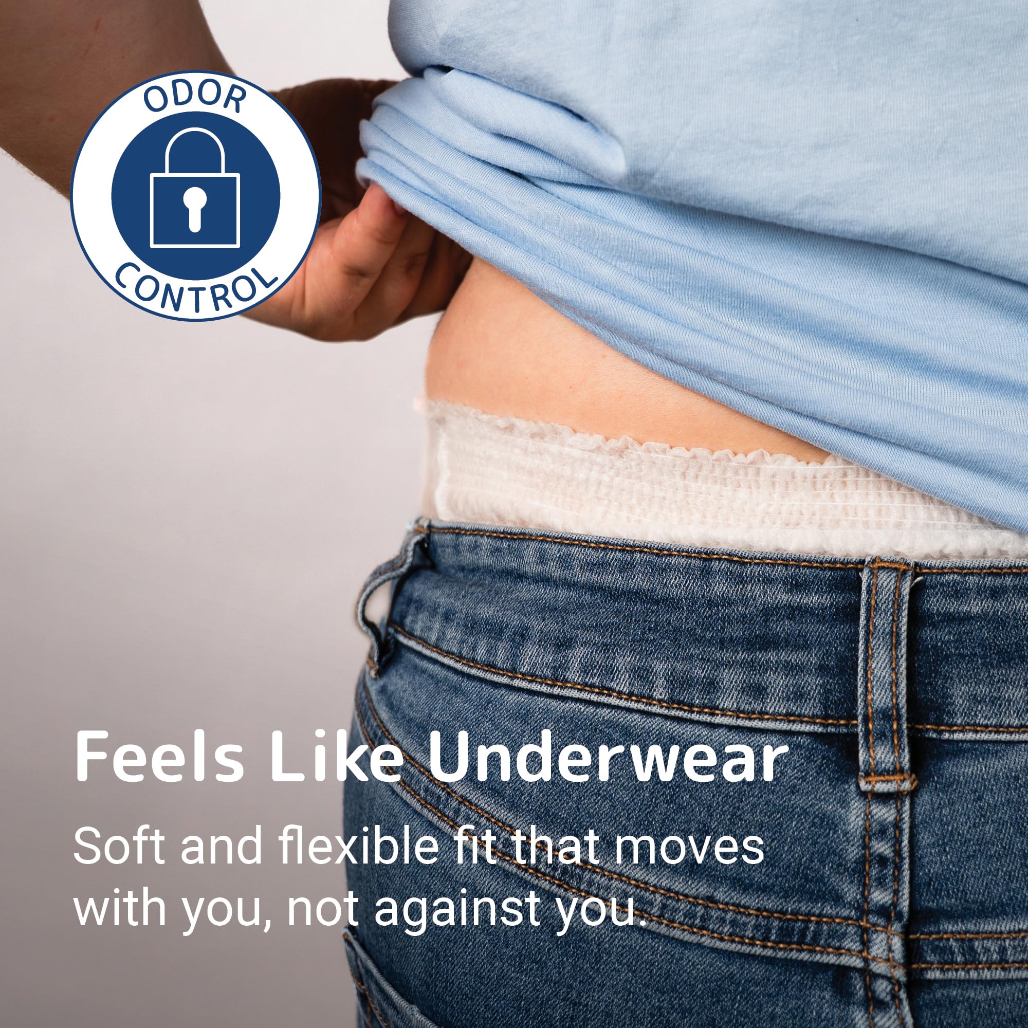 Abena Pants TopDry system keeps surface dry