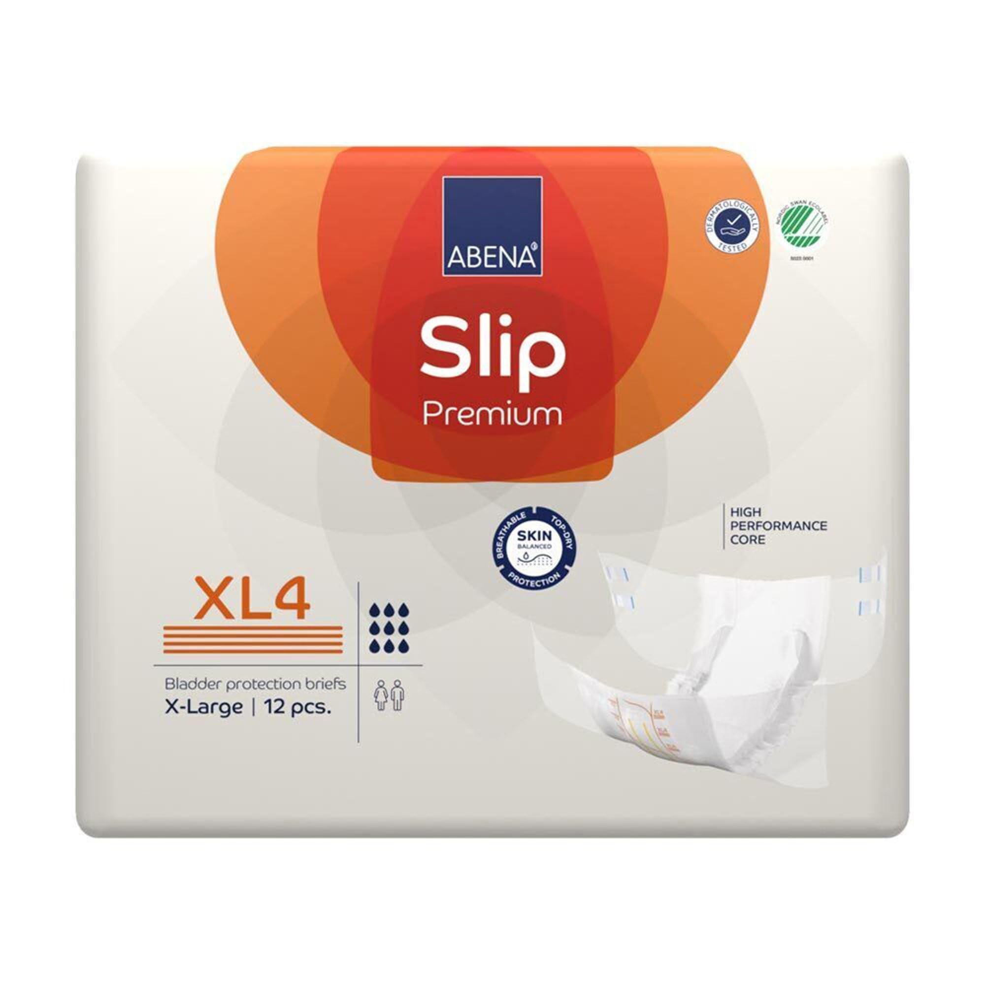 Abena Slip Premium XL4 Level 4 for higher absorbency needs.
