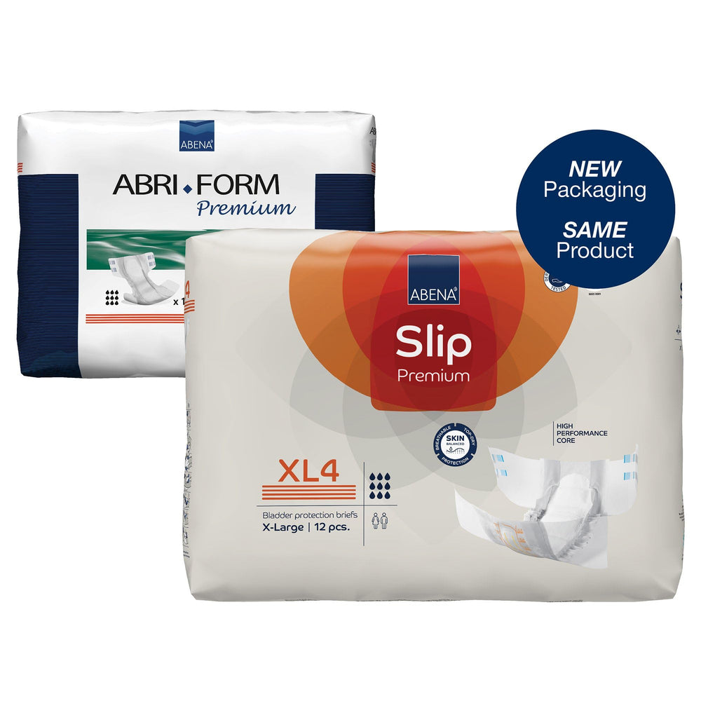 Abena Slip Premium XL4 breathable side panels keep skin cool.