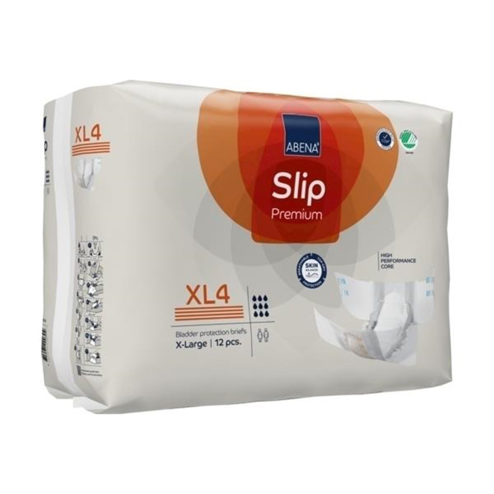 Abena Slip Premium XL4 Top Dry layer keeps surface dry.