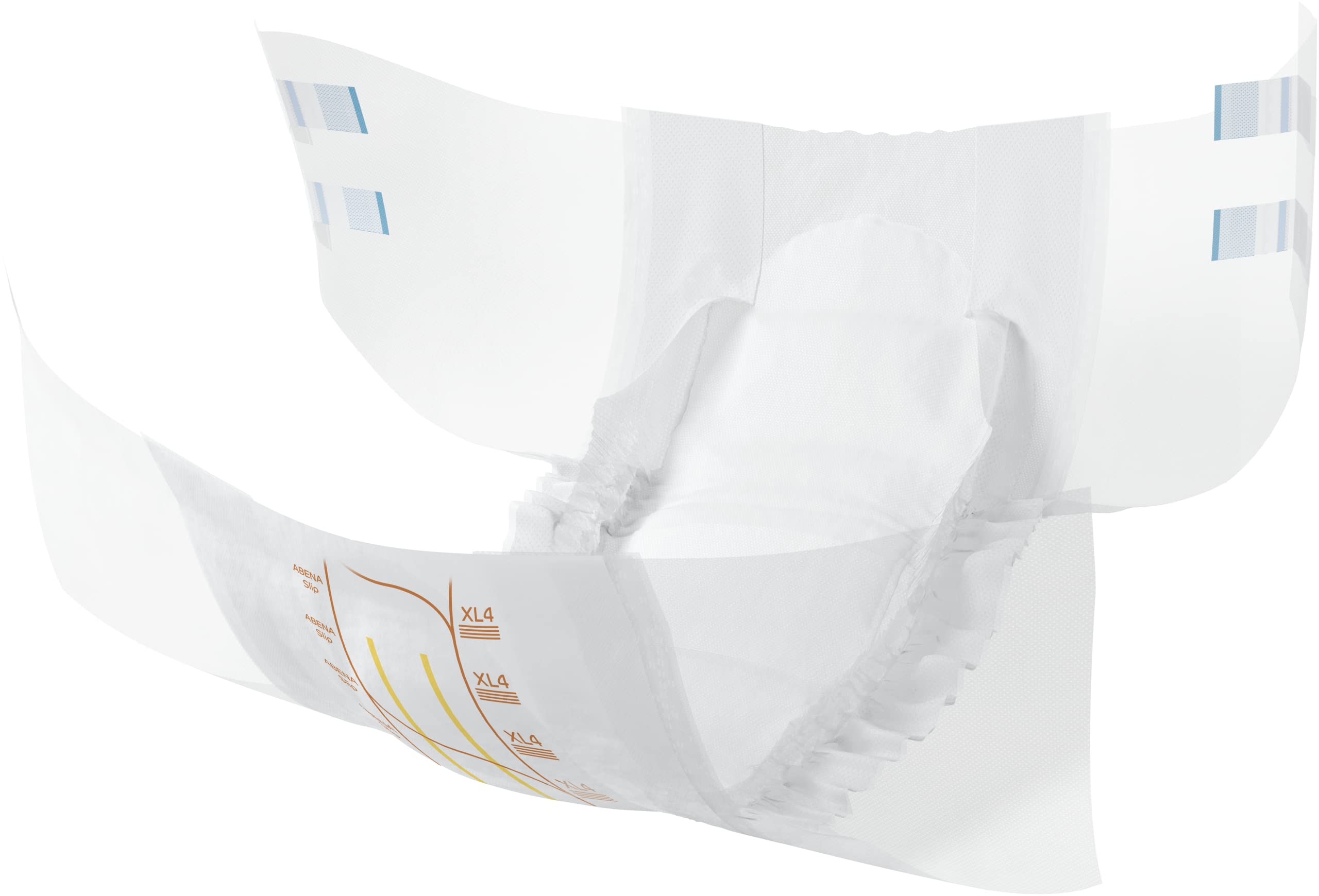 Abena Slip Premium XL4 wetness indicator helps monitor capacity safely.
