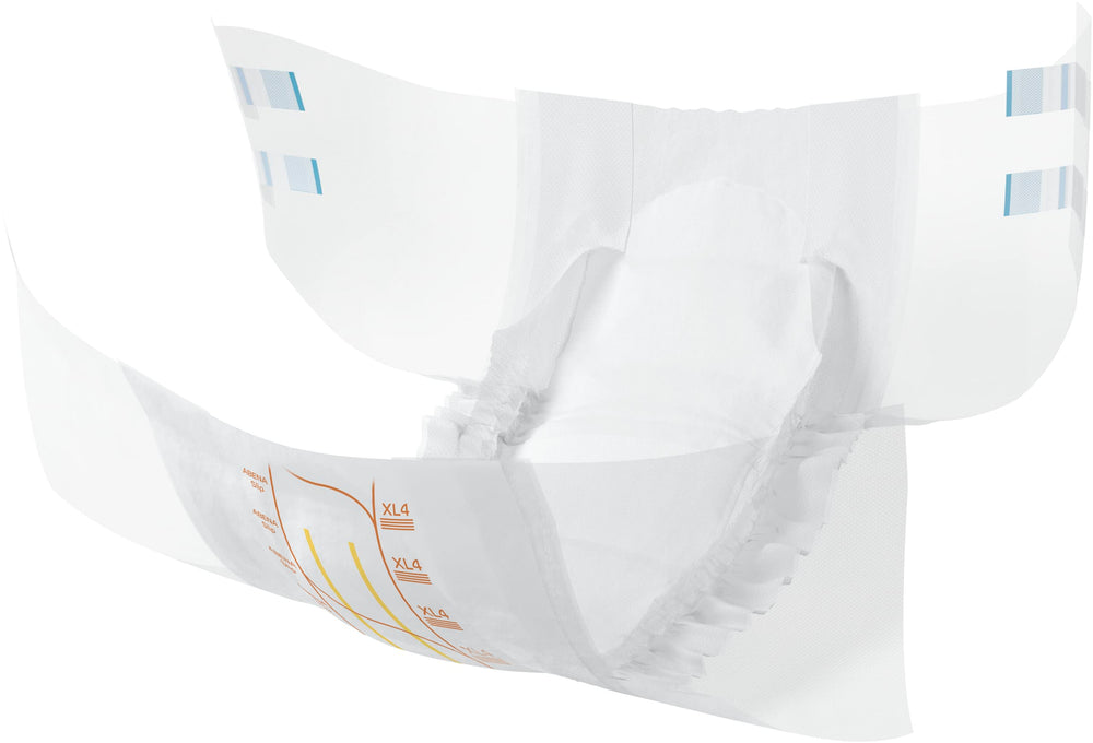 Abena Slip Premium XL4 wetness indicator helps monitor capacity safely.