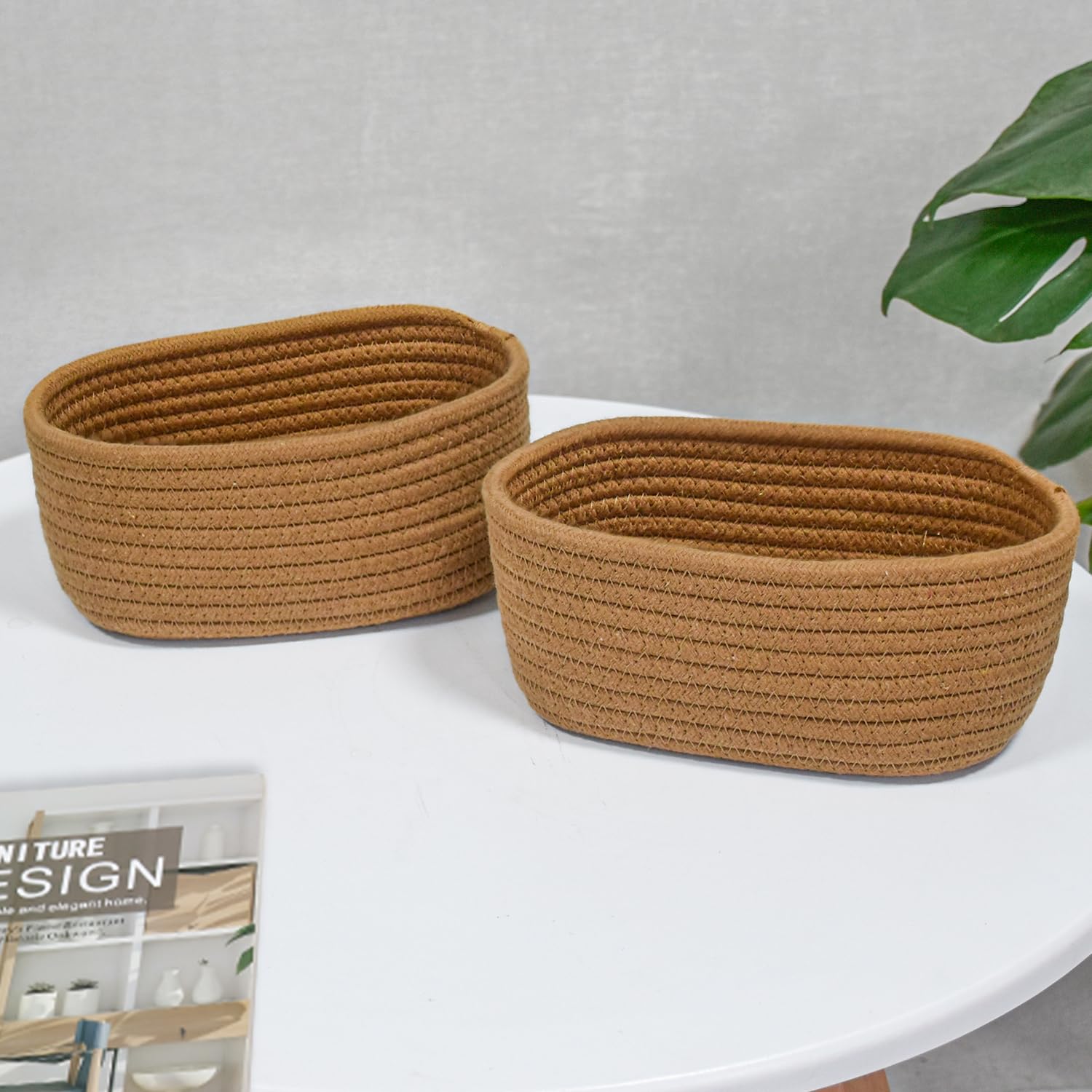 ABenkle bathroom vanity decor basket for cosmetics or snacks