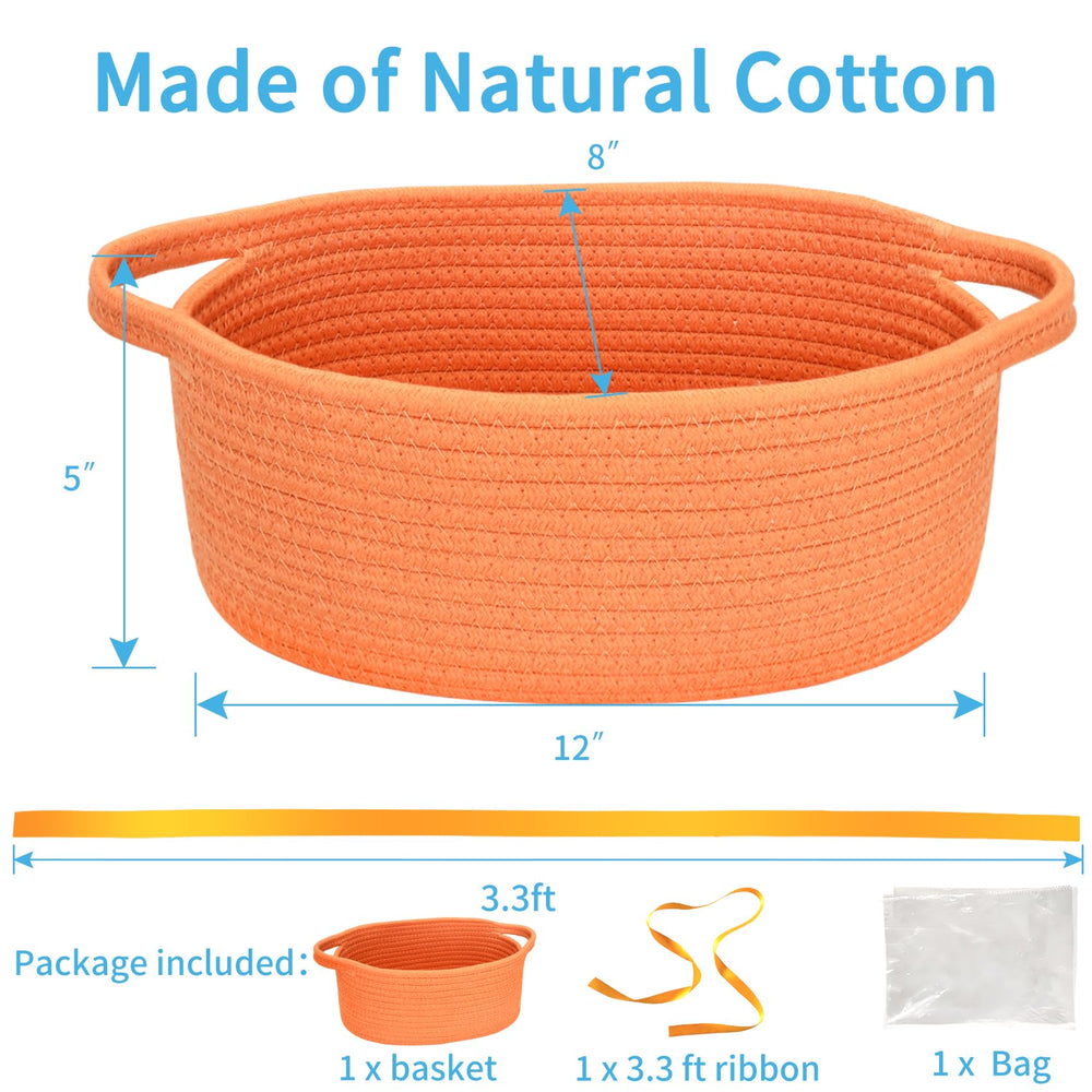ABenkle boho rope basket for nursery, keeps small items neat.