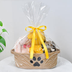 ABenkle cotton rope nursery basket keeps small essentials organized and accessible