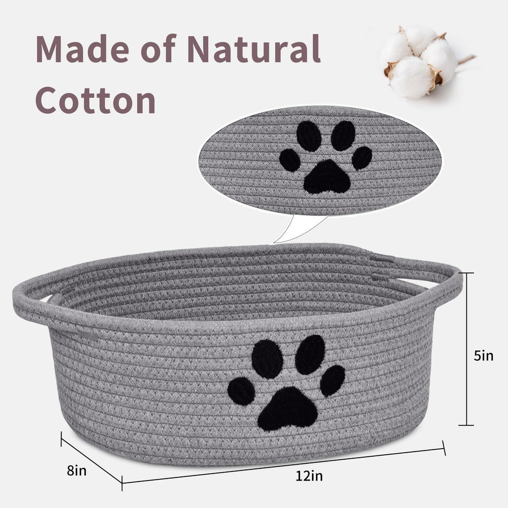 ABenkle cute dog paw design basket adds playful charm while keeping pet toys tidy