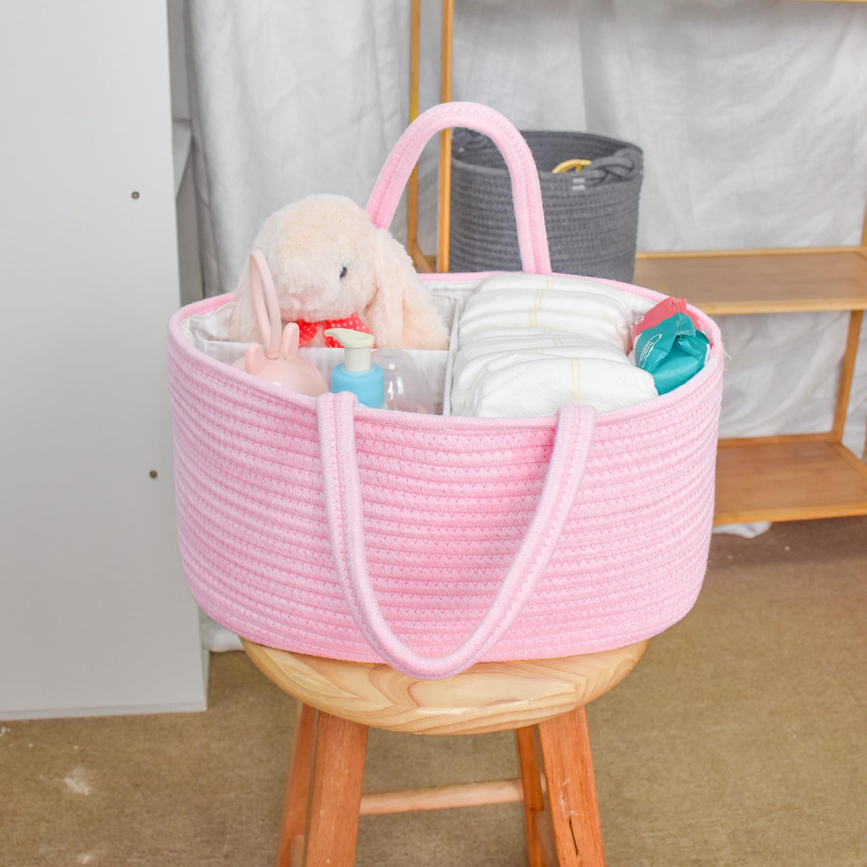 ABenkle diaper caddy makes a thoughtful baby shower gift for new moms.