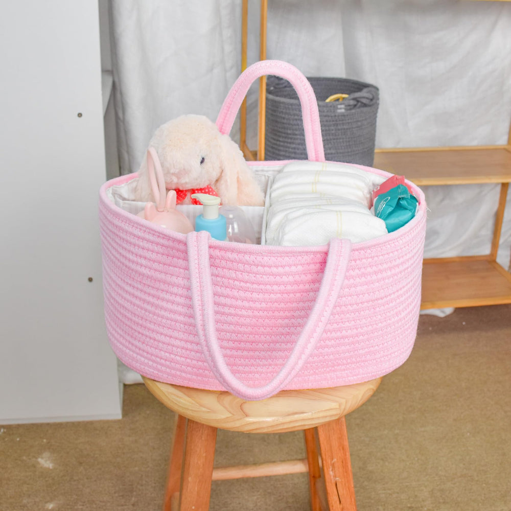 ABenkle diaper caddy makes a thoughtful baby shower gift for new moms.