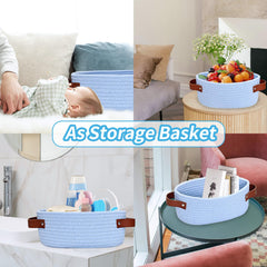 ABenkle gift bag inside basket ready for gifting with ribbon