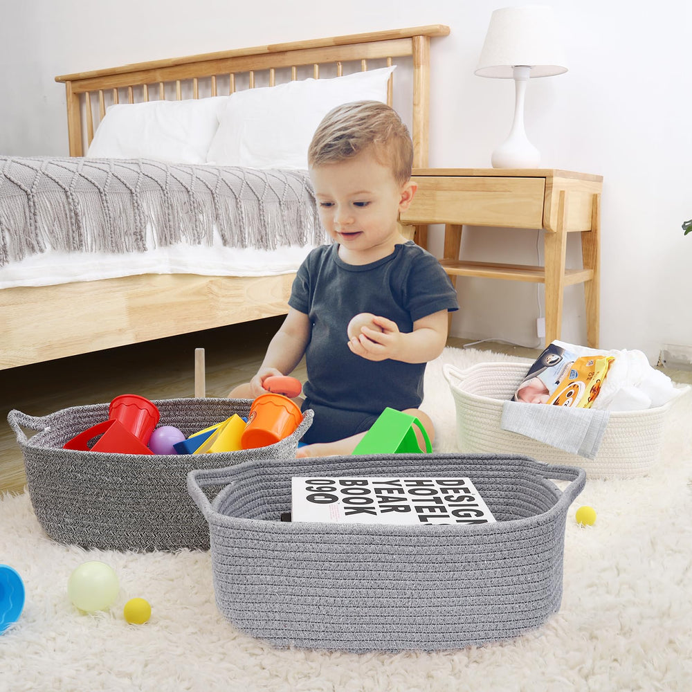 ABenkle gift-ready basket offers practical elegance for any room