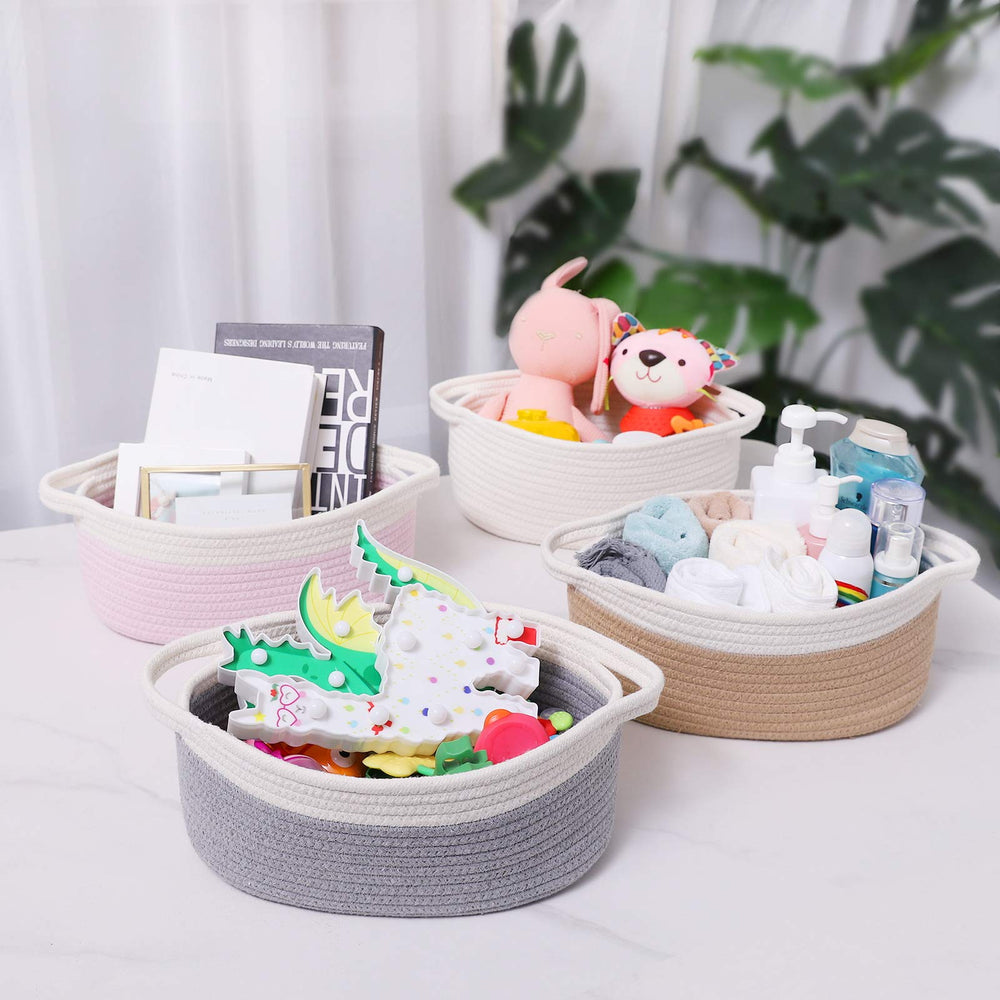 ABenkle living room decor basket blending function with a minimalist aesthetic.