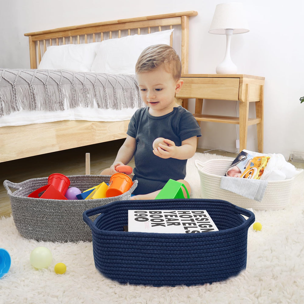ABenkle multi-purpose basket suits books, towels, and office supplies