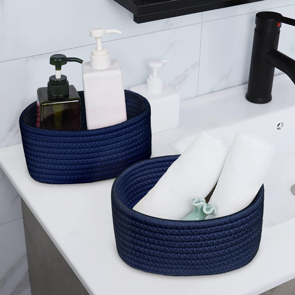 ABenkle nursery decor basket adds softness to kids' space