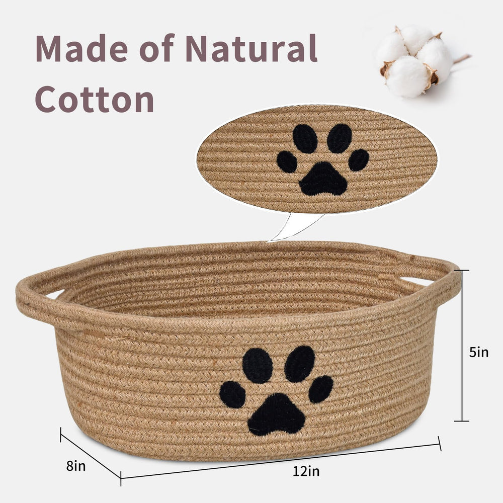 ABenkle paw-design basket ideal as a charming baby gift option