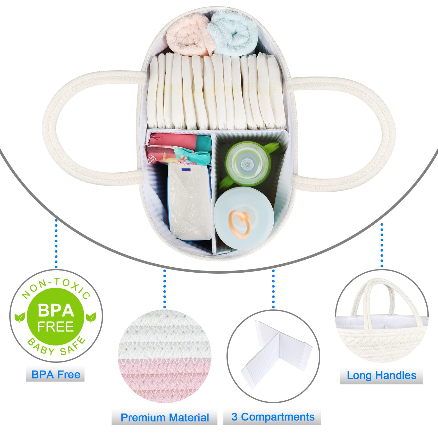 ABenkle removable dividers offer customizable storage for different sized items.