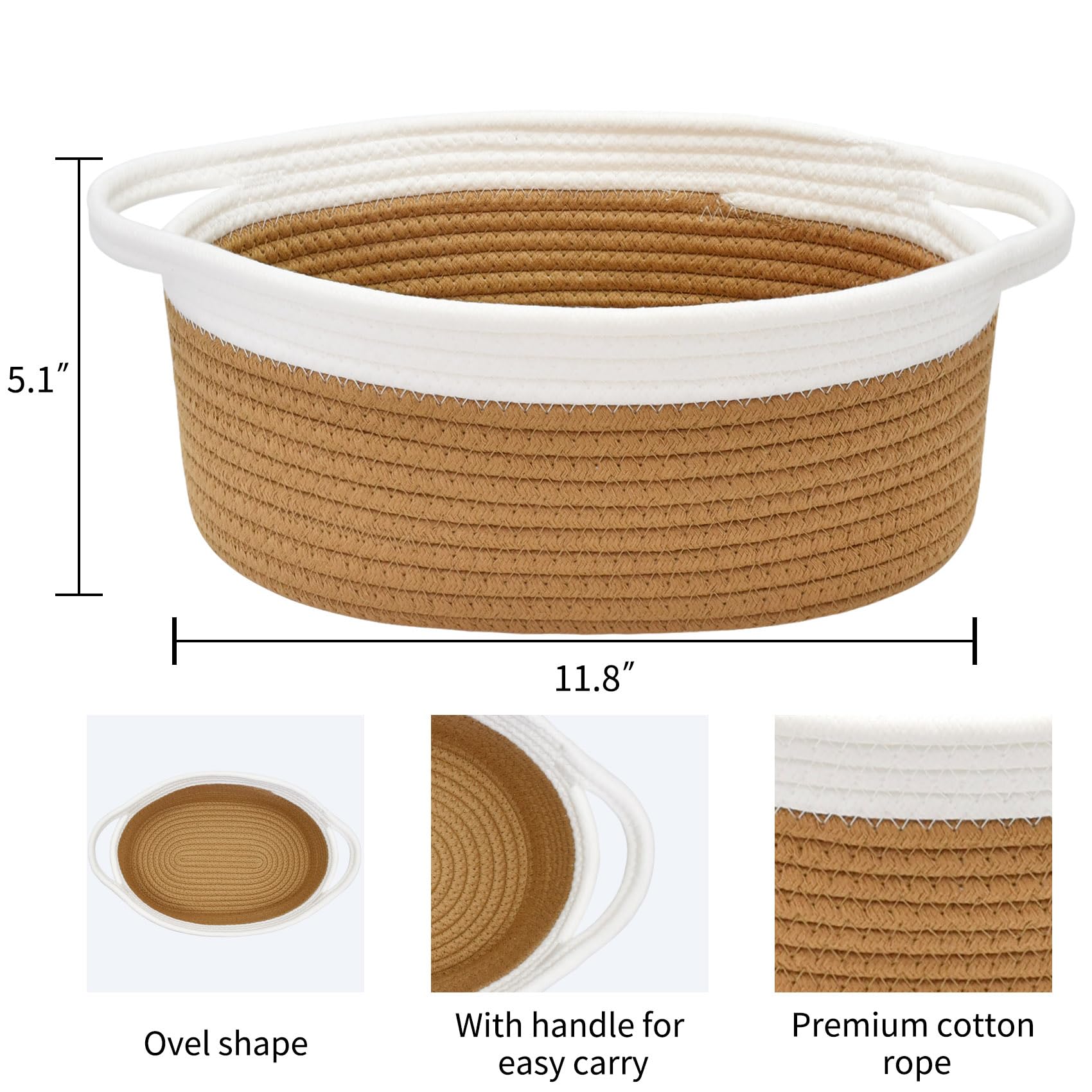 ABenkle rope-woven storage bin showing natural texture and modern home style.