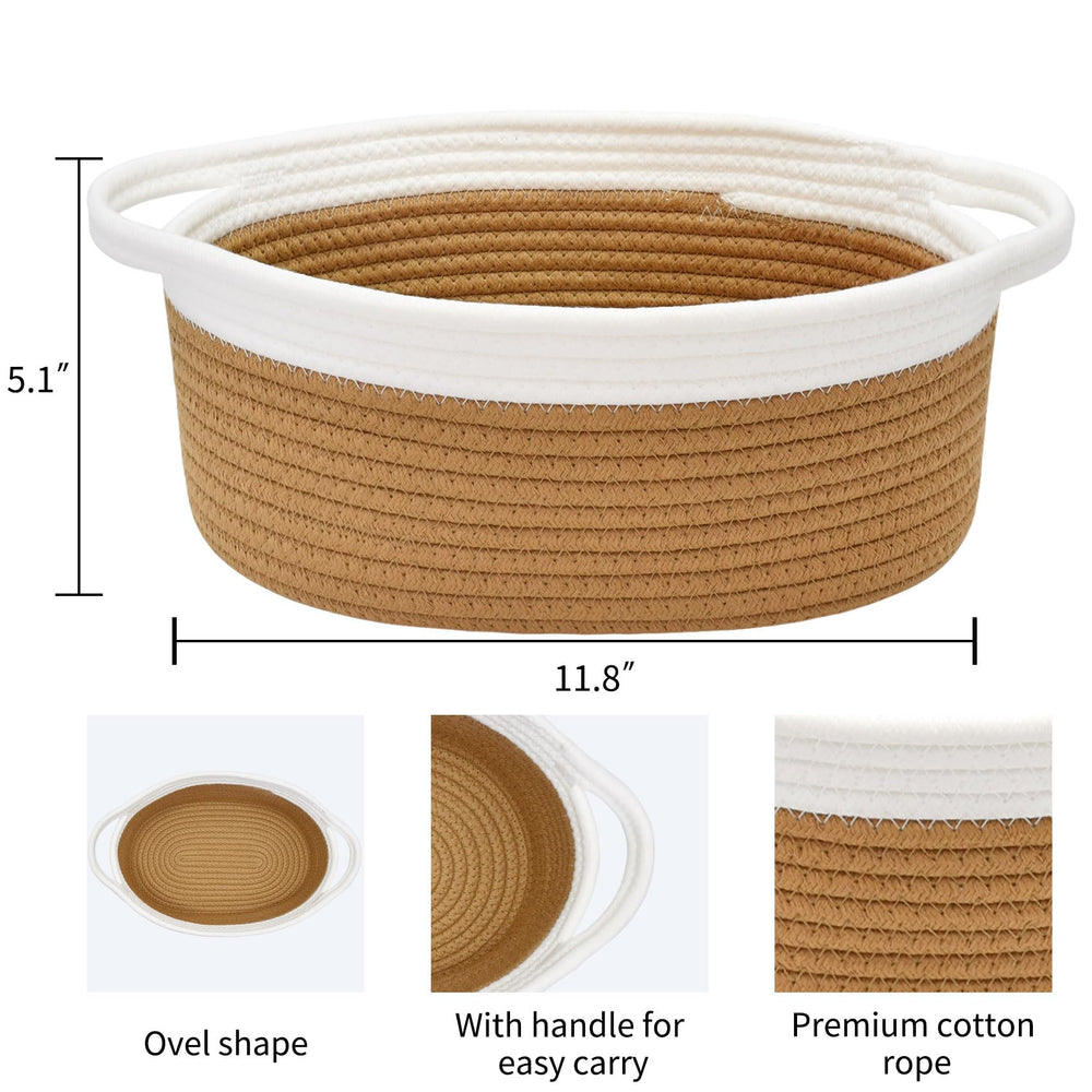 ABenkle rope-woven storage bin showing natural texture and modern home style.