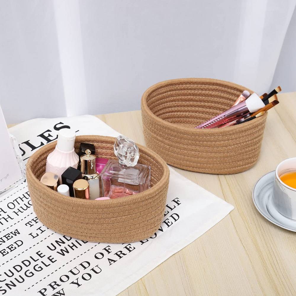 ABenkle salon hotel storage basket on countertop or shelf
