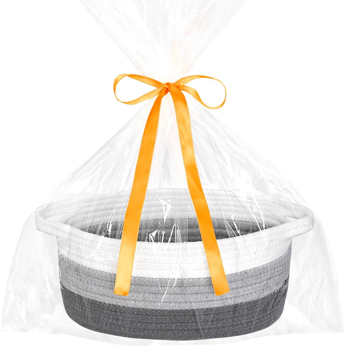 ABenkle small basket with gift bags and ribbons for immediate gift presentation