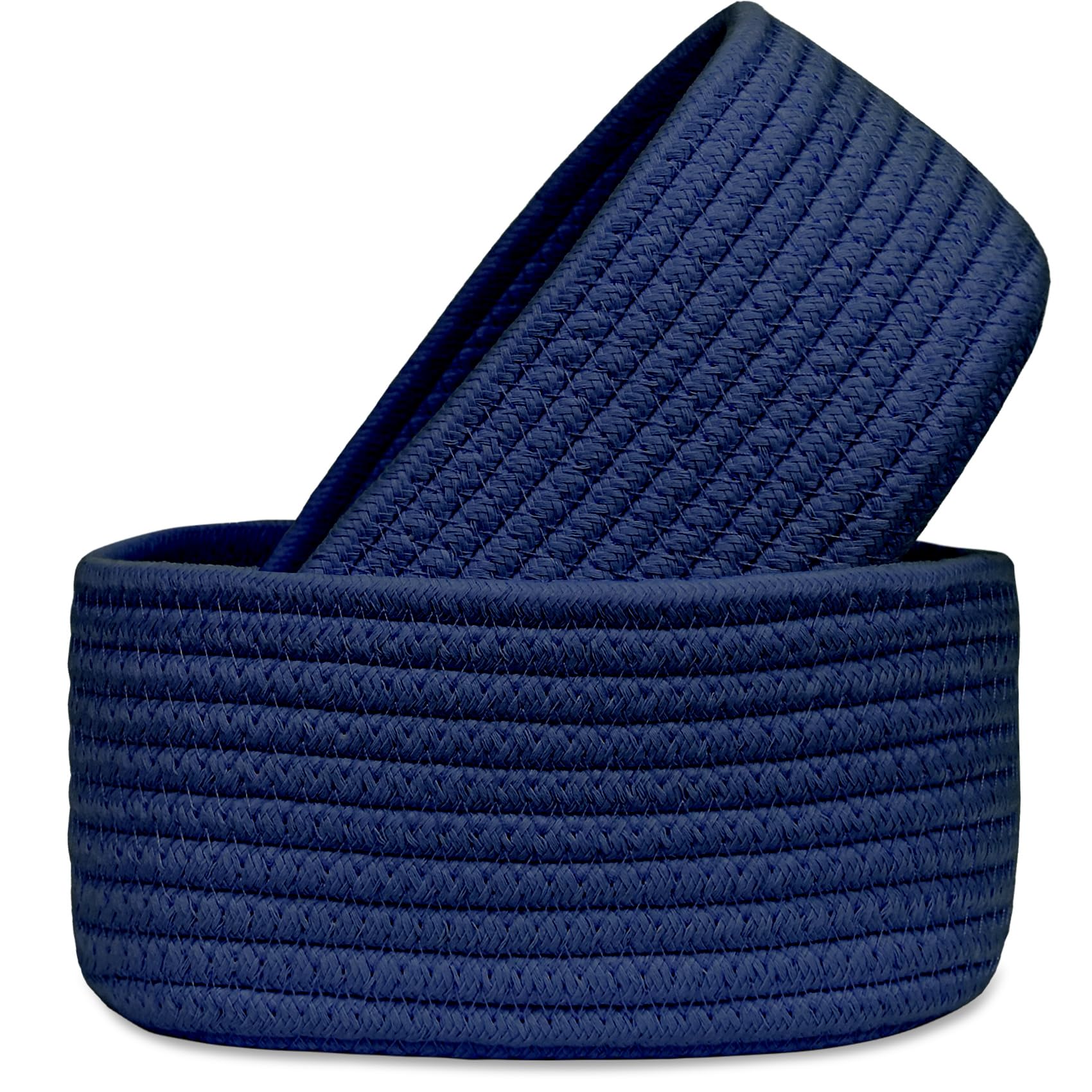 ABenkle small oval basket set on desk for tidy storage