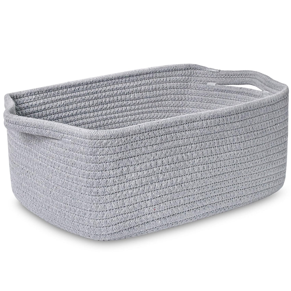 ABenkle small storage basket with handles for organized spaces and easy transport