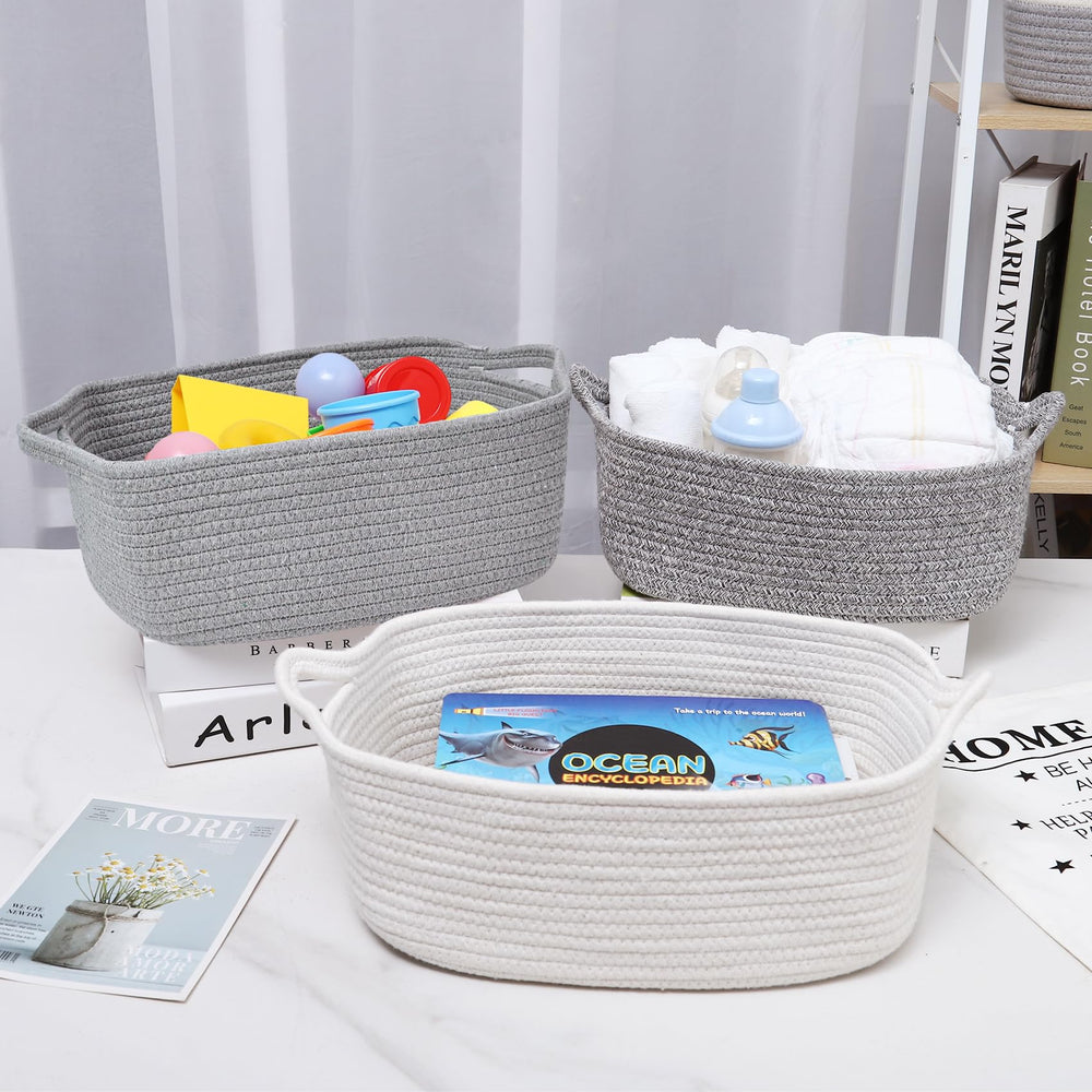 ABenkle toy-bin basket keeps kids' toys within reach and organized