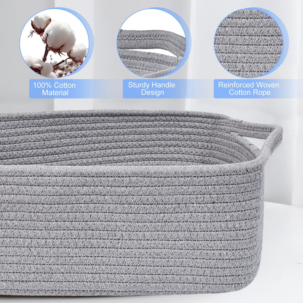 ABenkle washable cotton basket stays fresh with simple care