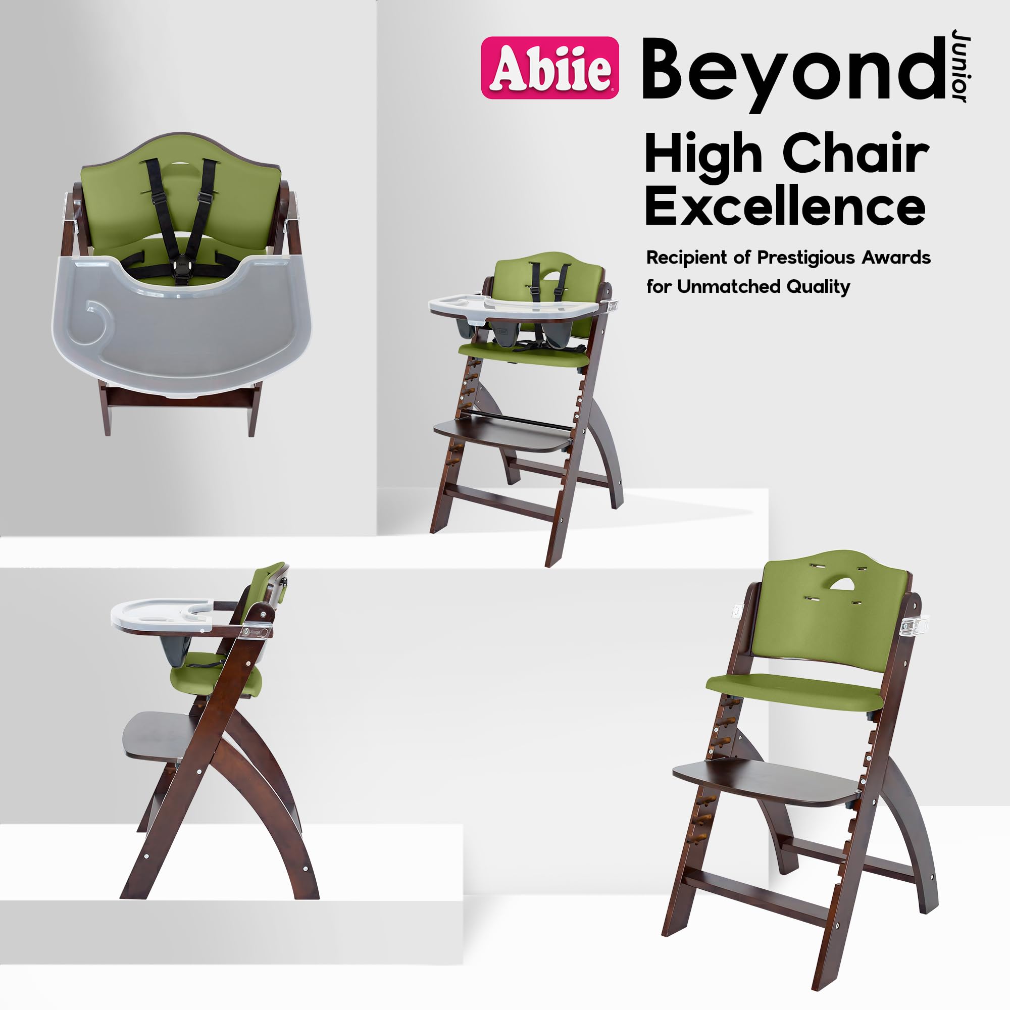 Abiie Beyond Junior chair with easy-clean design minimizes messes