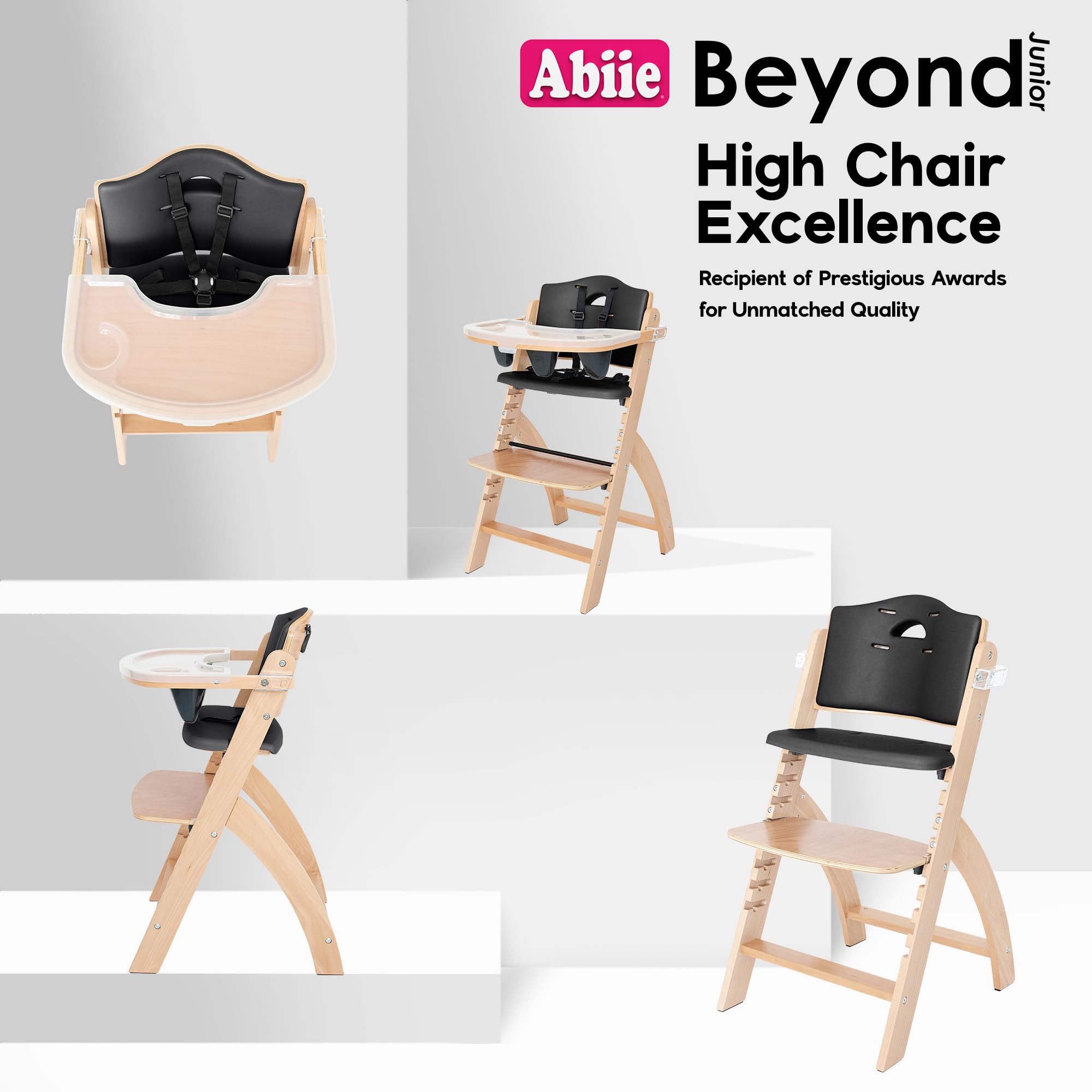 Abiie Beyond Junior convertible chair serves as a dining chair as needed.