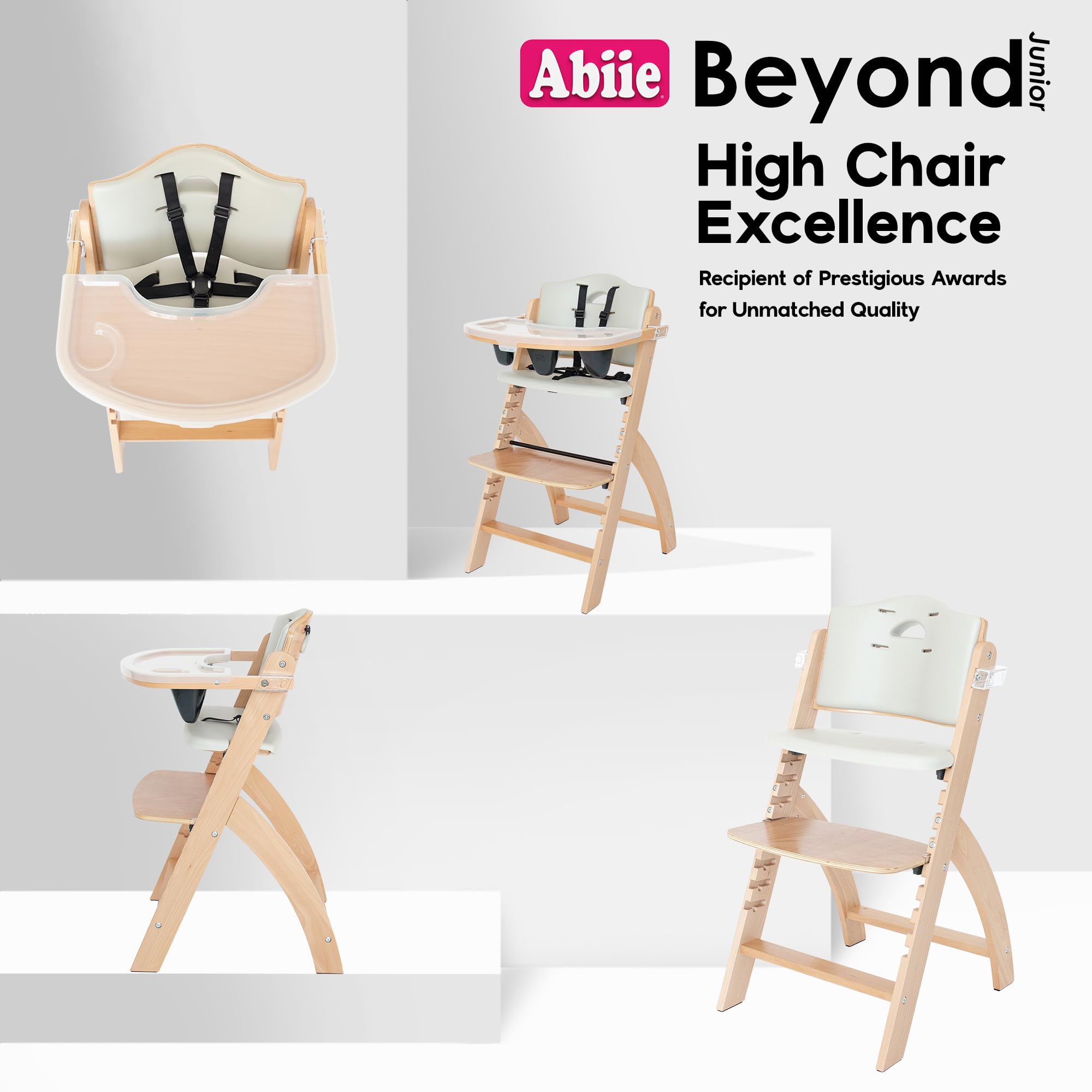 Abiie Beyond Junior durable wood with hygienic design and warranty.