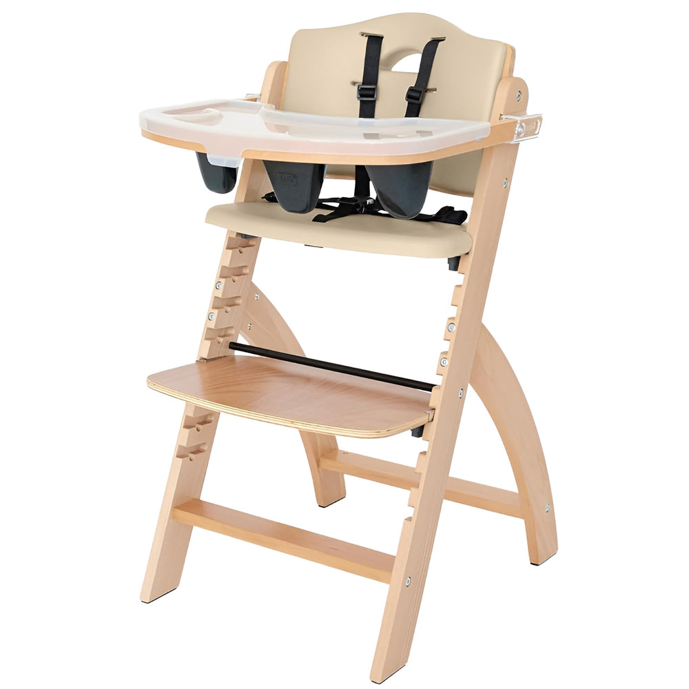 Abiie Beyond Junior high chair with adjustable height for growing children and easy room setup.