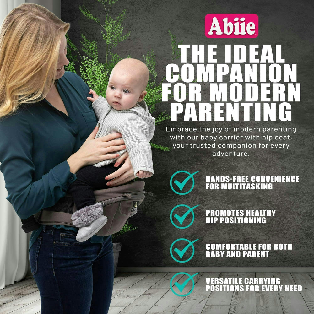 Abiie HUGGS breathable 3D mesh keeps baby cool during extended wear.