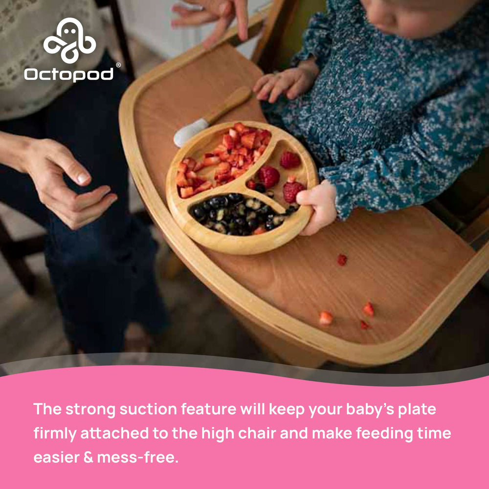 Durable design from Abiie supports busy, playful mealtimes.