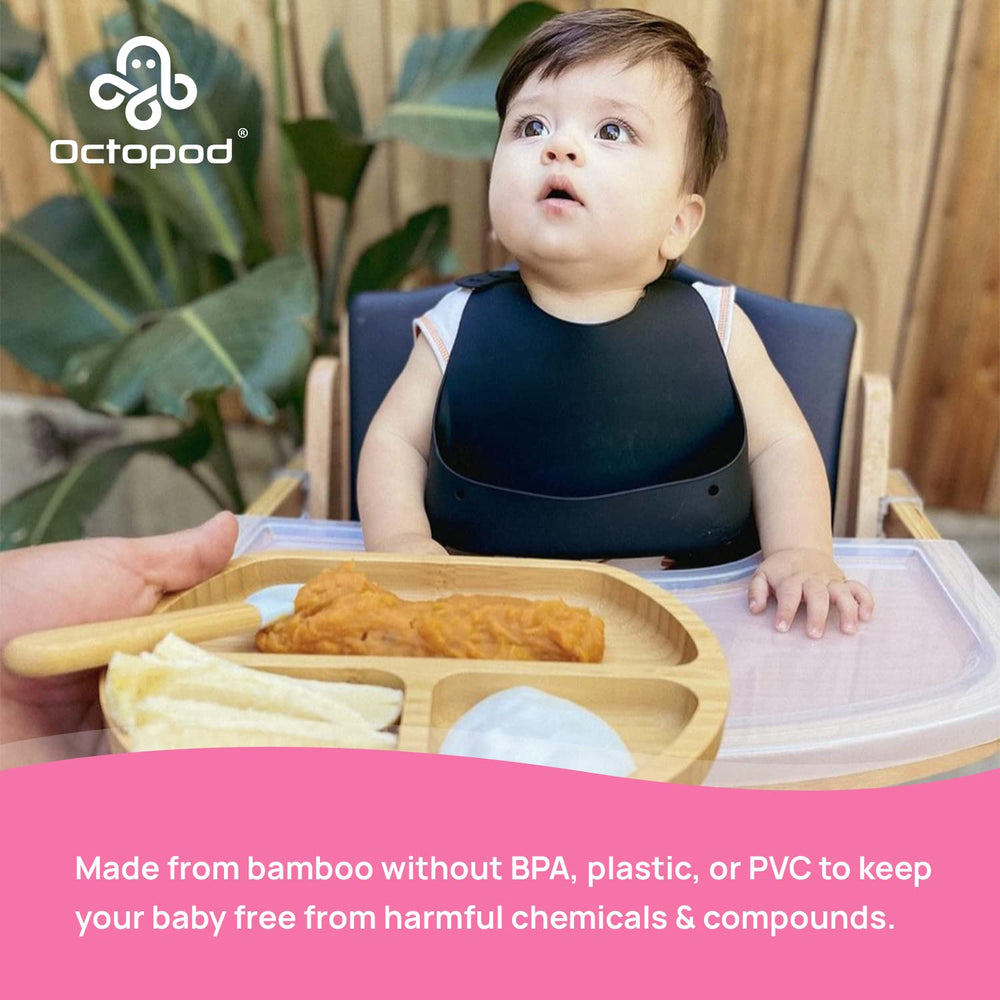 Abiie Octopod's durable, cute design supports long-term toddler meals