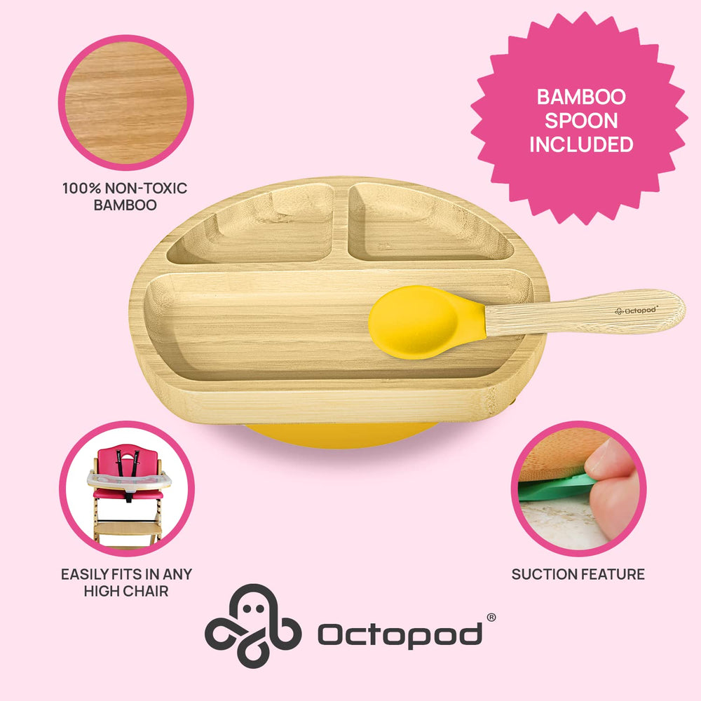Abiie Octopod three-compartment design supports portion control and variety