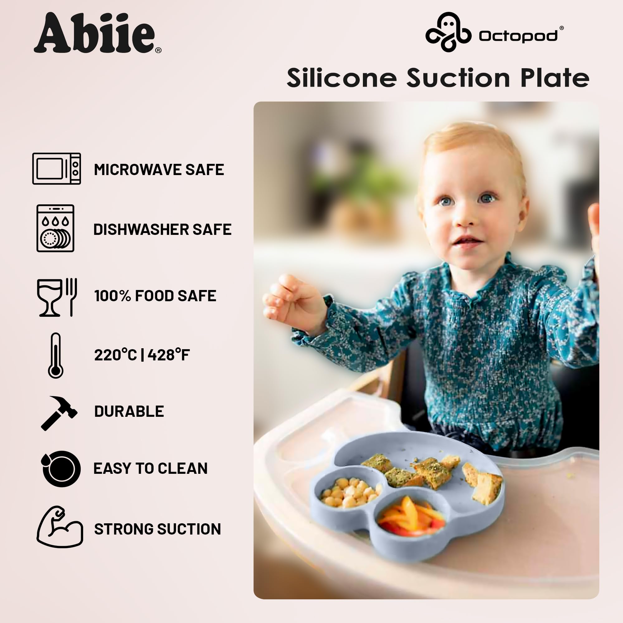 Sage-green Abiie Octopod Frog dish emphasizes color and safety