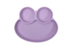 Abiie Octopod Frog suction plate firmly grips surfaces for mess-free feeding.
