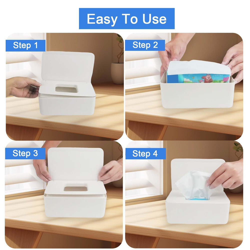 Abnaok lid with dust protection keeps wipes clean