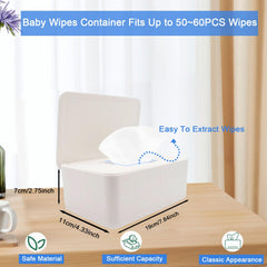 Abnaok diaper wipes dispenser sealed container keeps moisture intact