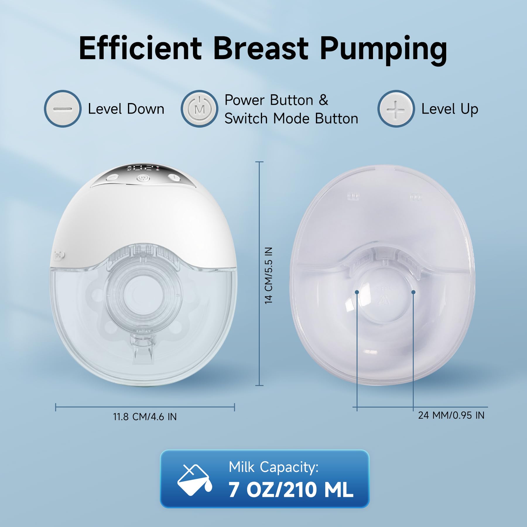 ABOBO breast pump with 4 modes and 12 levels and a smart display for comfort.