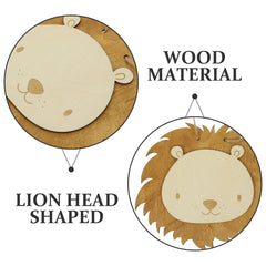 ABOOFAN cartoon lion head decor brightens kid spaces.