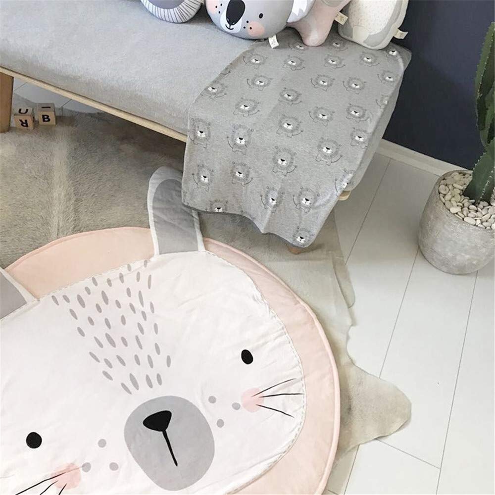 ABREEZE round nursery rug, cotton comfort for daily activities