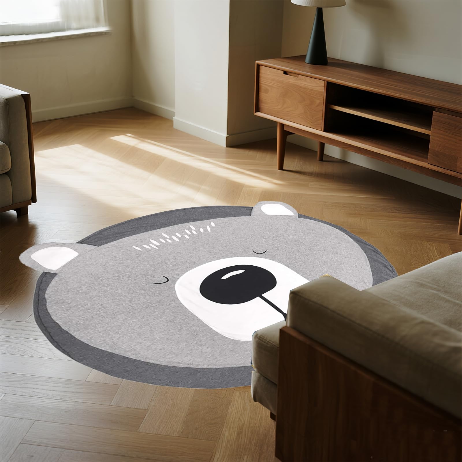ABREEZE soft cotton crawling mat; plush feel and gentle padding for comfortable play
