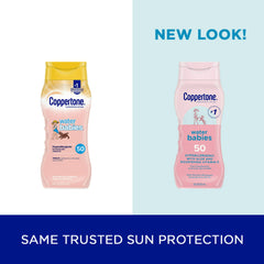 Abseits WaterBabies SPF 50 lotion texture close-up highlights creamy consistency.