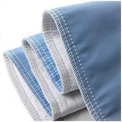 Close-up of AbsorbEase material highlighting soft, washable layers.