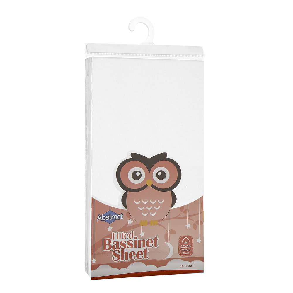 Abstract jersey-knit bassinet sheet highlights ultra-soft texture for baby comfort