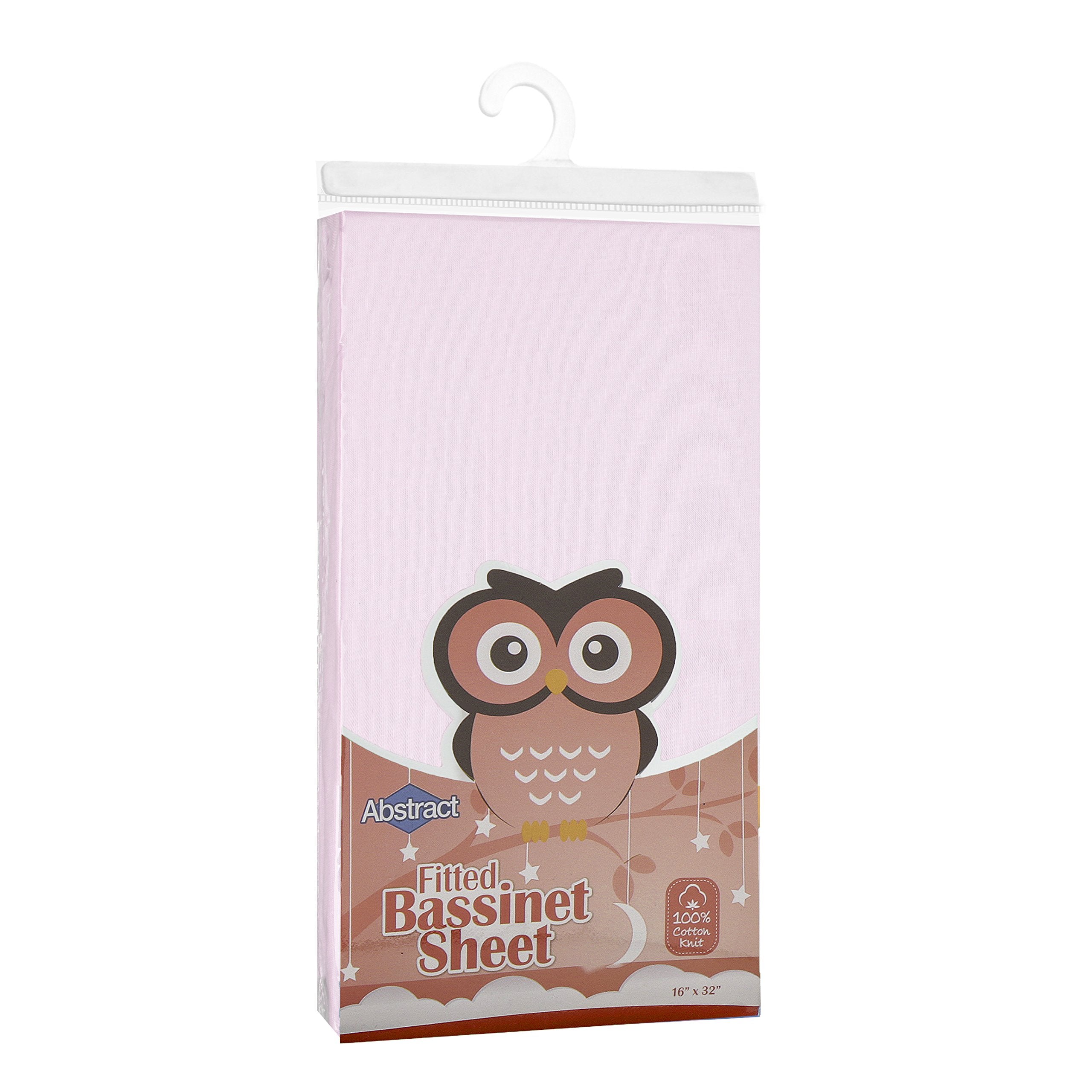 Abstract crib sheets with deep fitted jersey knit stay secure on deep mattresses.