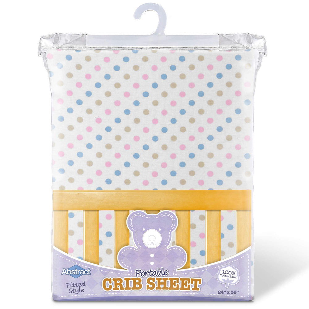 Abstract Mini Crib Sheets jersey cotton soft, durable and cozy.